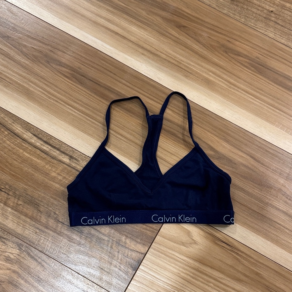 Calvin Klein Navy Sports Bra